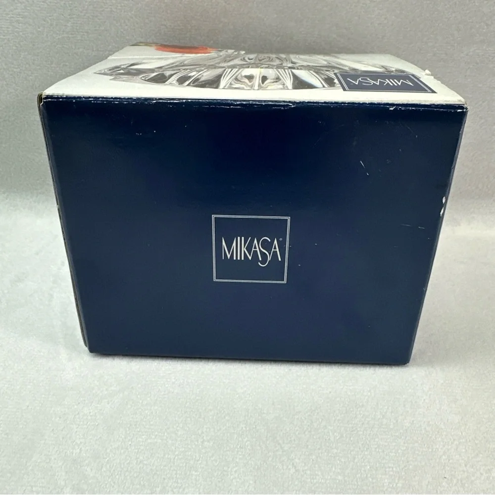 Mikasa Crystal Votive Glass Decorative Sigma Candle Holder